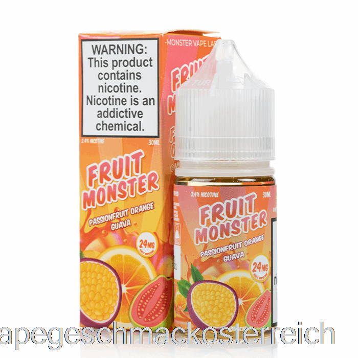 Passionsfrucht-Orangen-Guave – Fruchtmonstersalze – 30 Ml, 24 Mg Vape-Geschmack